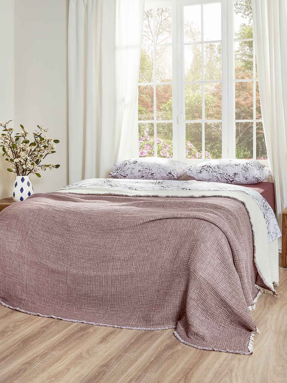 Κουβερλί Αιγαίον Super Soft Layered 250X240 / Burgundy
