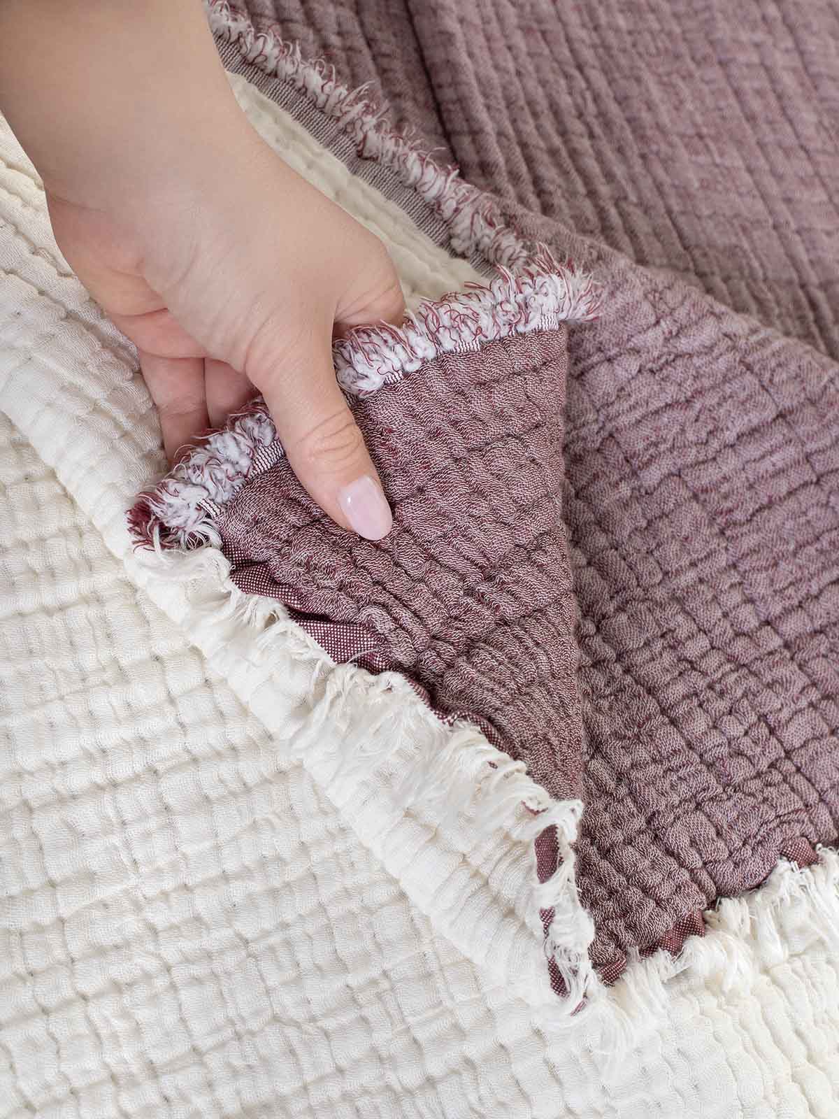 Κουβερλί Αιγαίον Super Soft Layered 250X240 / Burgundy