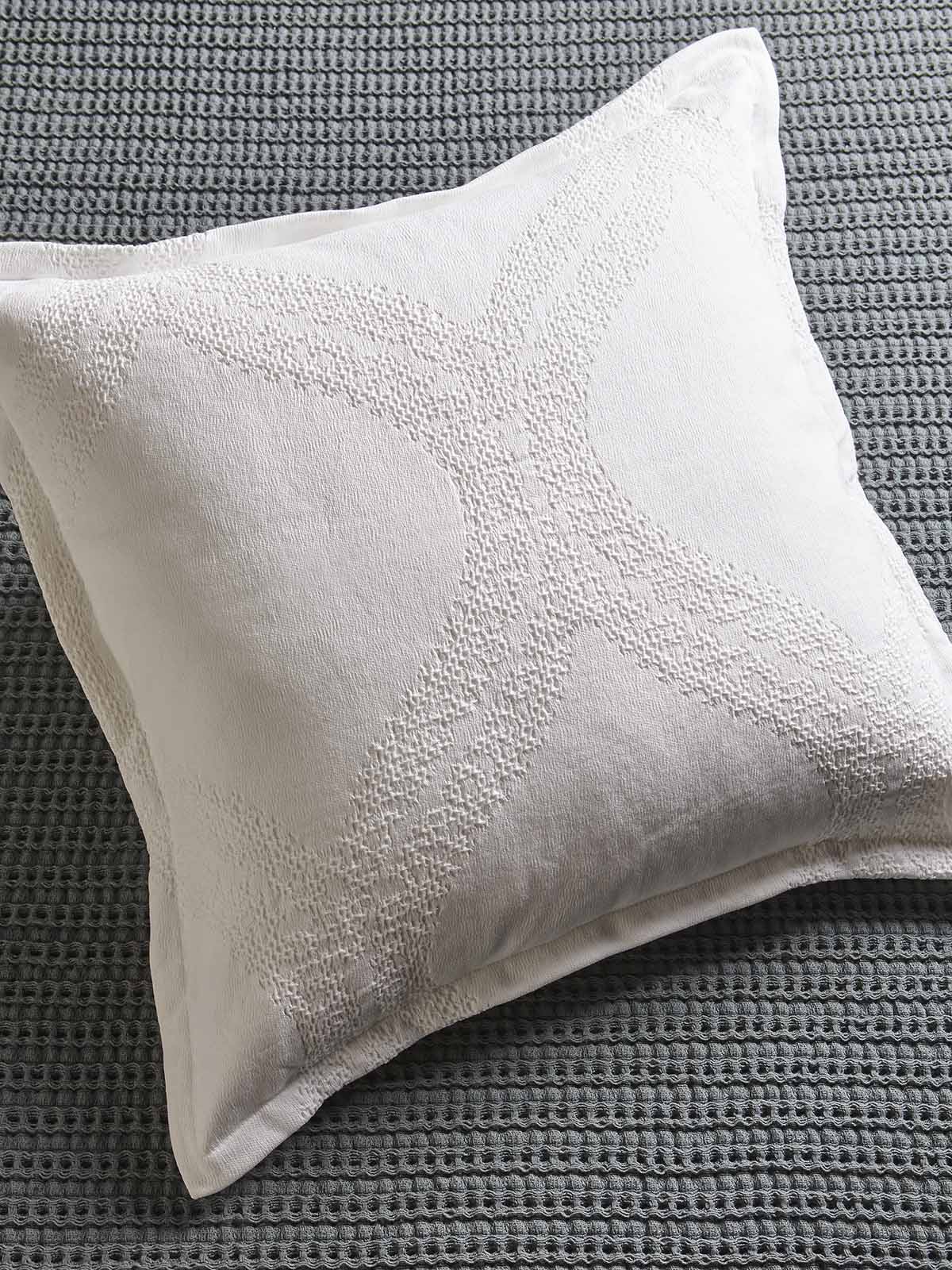 Διακοσμητική Μαξιλαροθήκη Cinnamons Heritage 1946 Lacework 60X60 / White