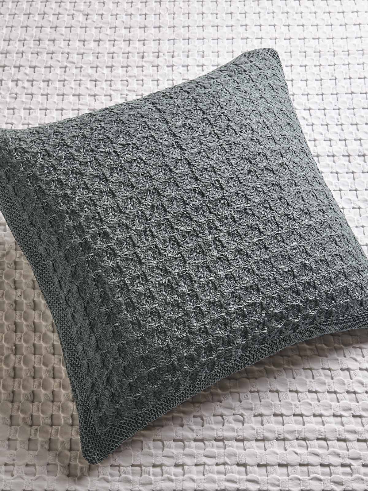 Διακοσμητική Μαξιλαροθήκη Cinnamons Heritage 1946 Waffle 60X60 / Green