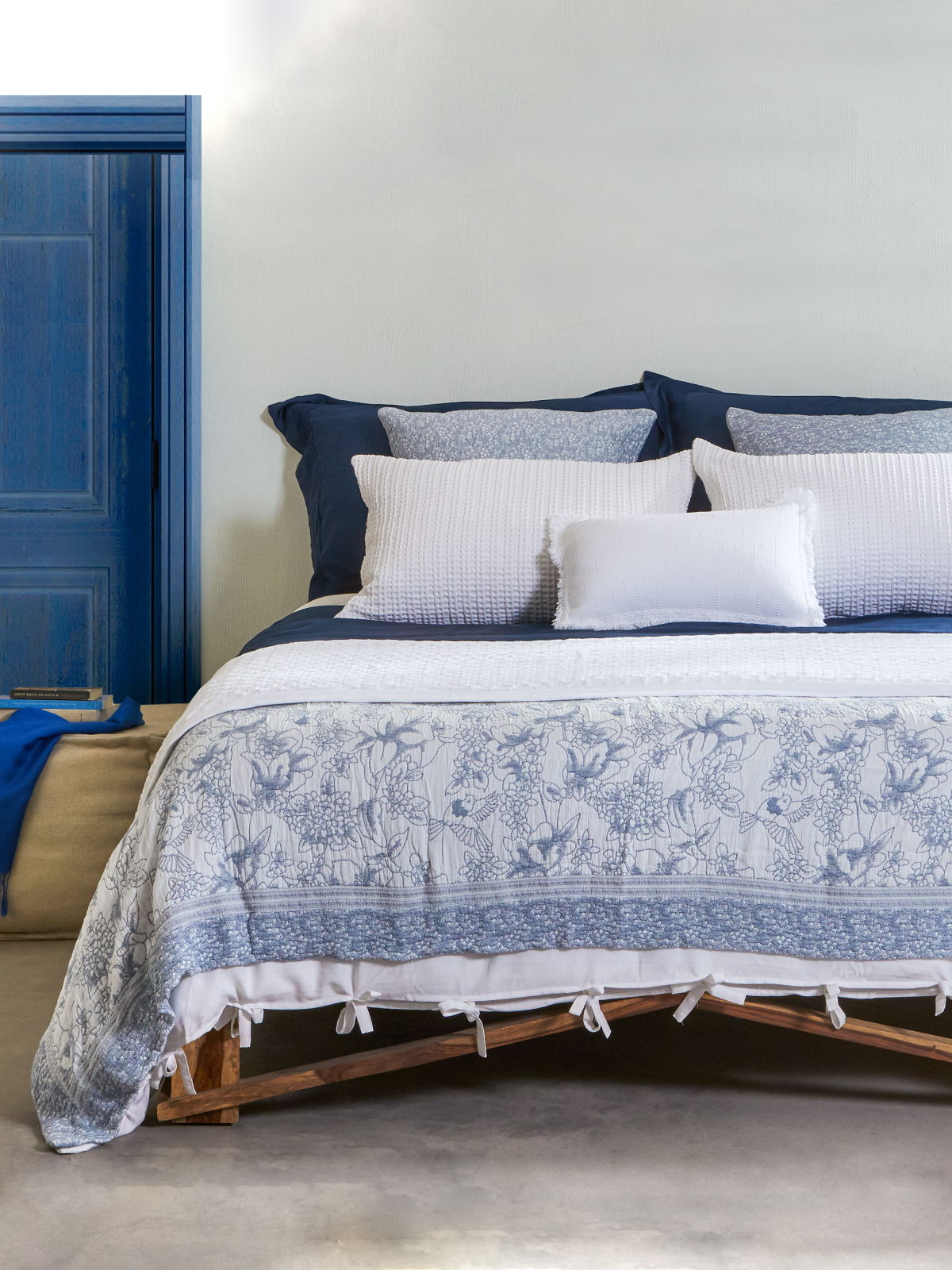 Κουβερλί Cinnamons Heritage 1946 Botanical Blue 260X260 / blue
