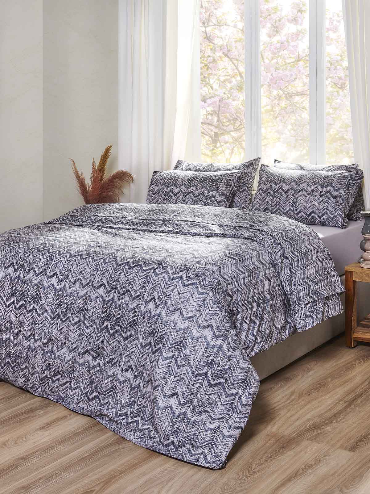 Σετ Σεντόνια Πειραϊκή Πατραϊκή Ωμέγα 160X200+35 / Agadir Grey