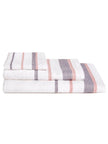 Σετ Πετσέτες Μπάνιου 3τμχ. Homelovers Organic 30X30+50X80+70X130 / White Pink