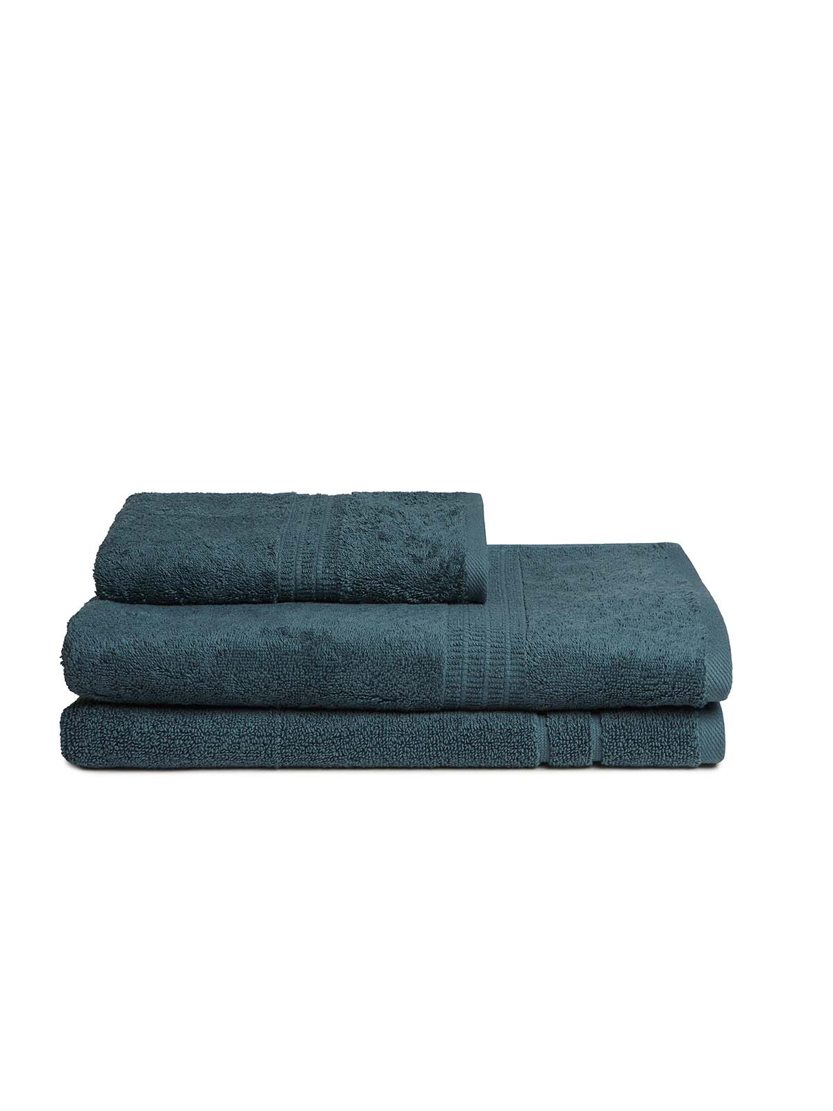 Σετ πετσέτες και χαλάκι μπάνιου homelovers organic 40X66+68X137+50X70 / Green