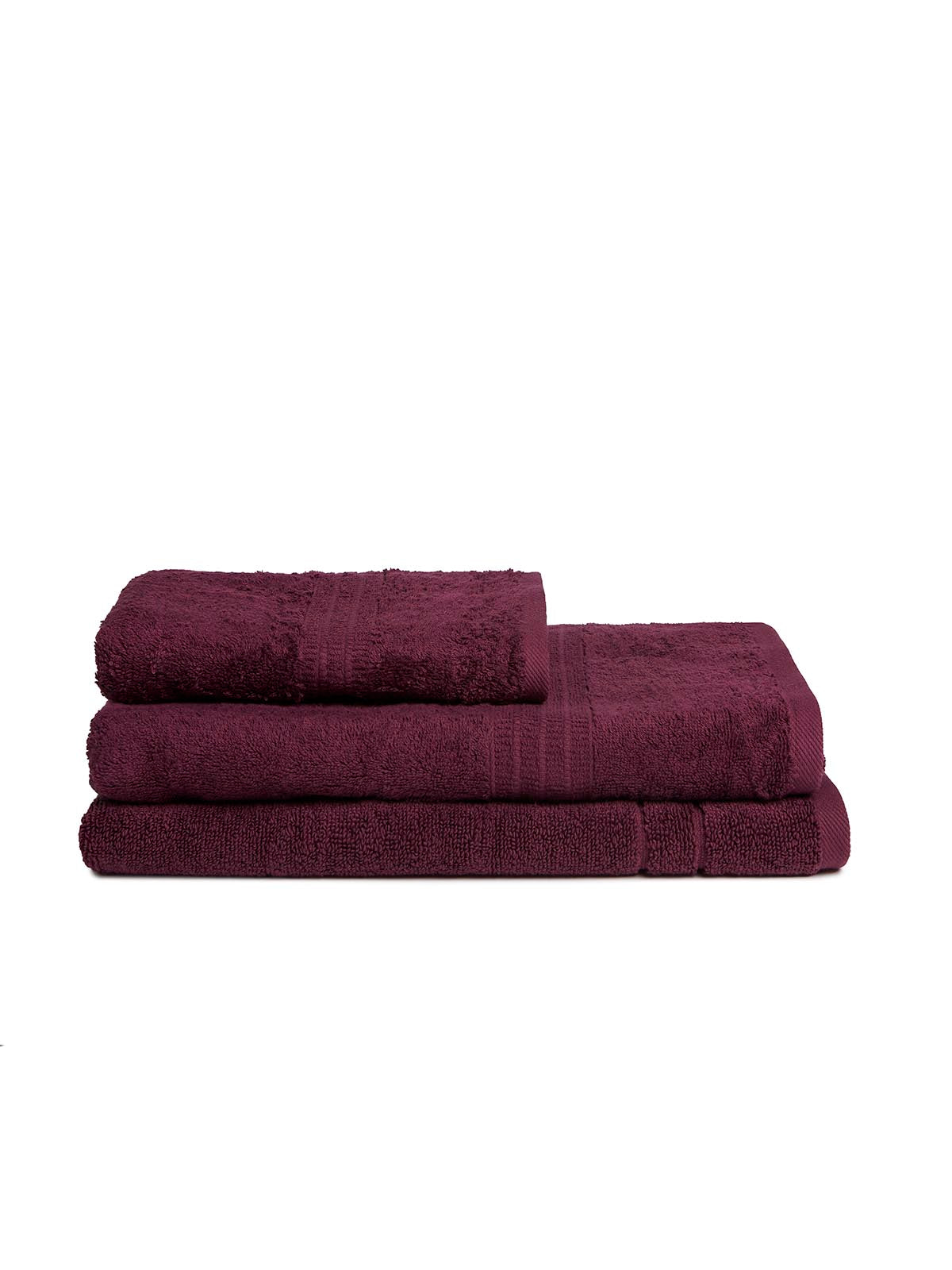 Σετ πετσέτες και χαλάκι μπάνιου homelovers organic 40X66+68X137+50X70 / Purple