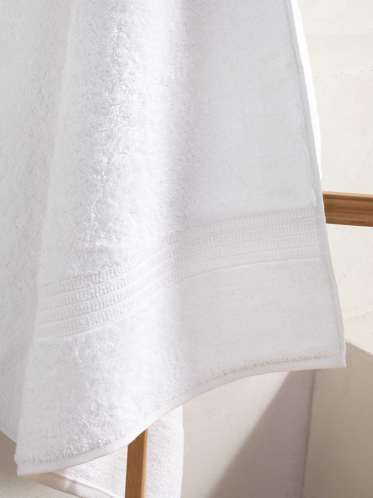 Σετ πετσέτες και χαλάκι μπάνιου homelovers organic 40X66+68X137+50X70 / White