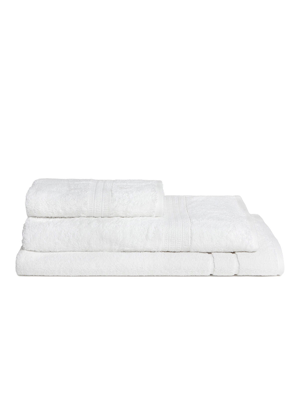 Σετ πετσέτες και χαλάκι μπάνιου homelovers organic 40X66+68X137+50X70 / White