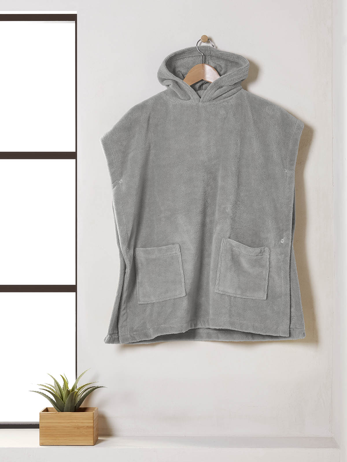 Cannon Μπουρνούζι Poncho L Grey