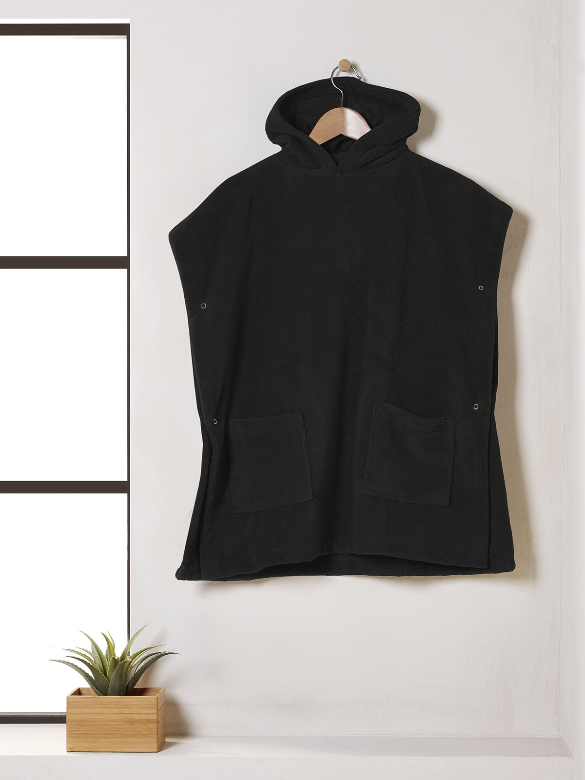 Cannon Μπουρνούζι Poncho L Black