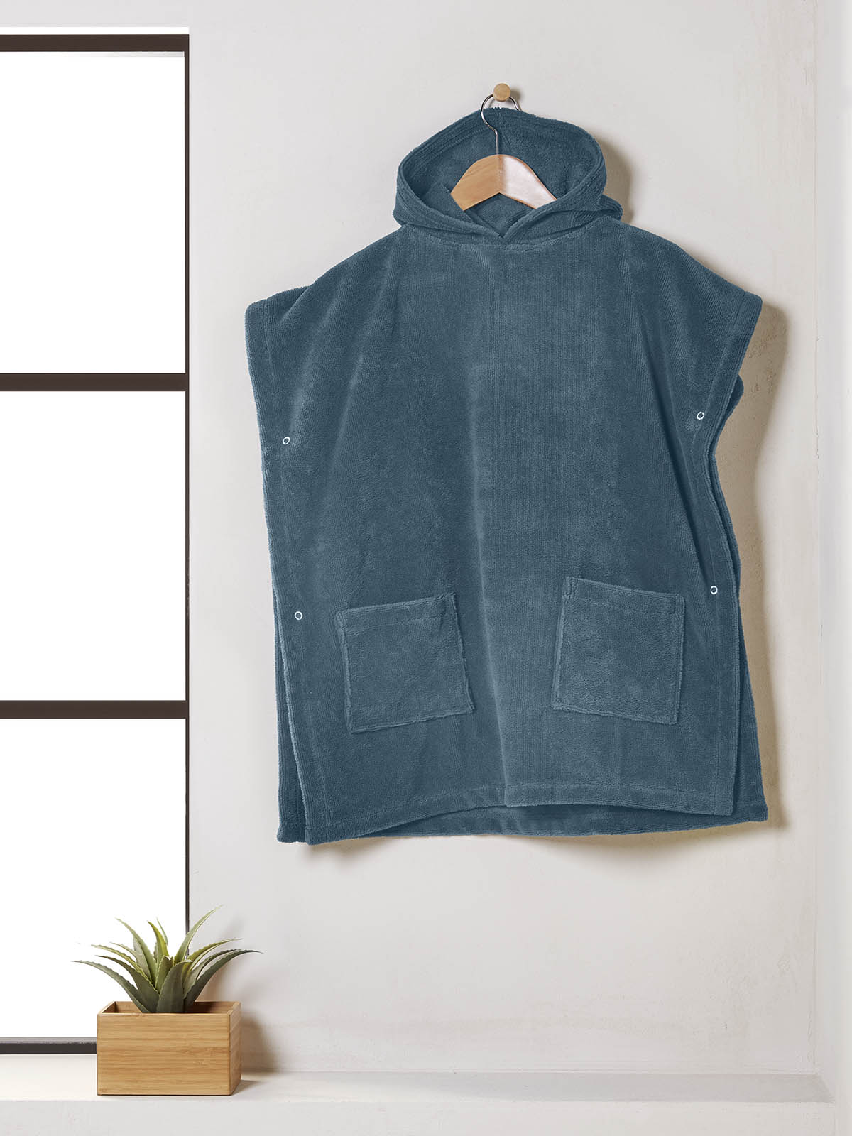 Cannon Μπουρνούζι Poncho M Dark Petrol