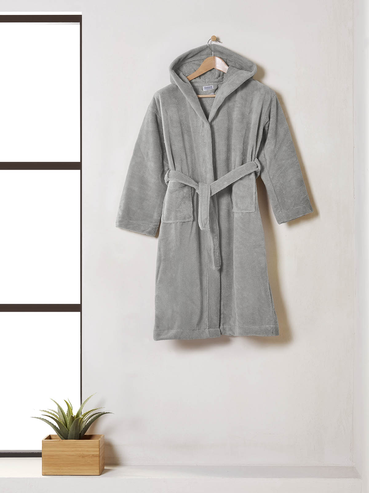 Cannon Παιδικό Μπουρνούζι με Κουκούλα 6-9 E Grey