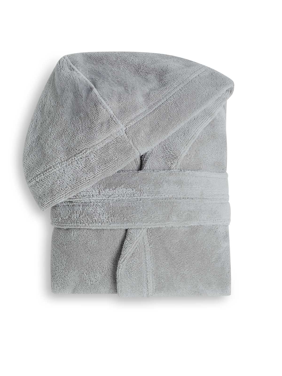 Cannon Παιδικό Μπουρνούζι με Κουκούλα 10-12 E Grey