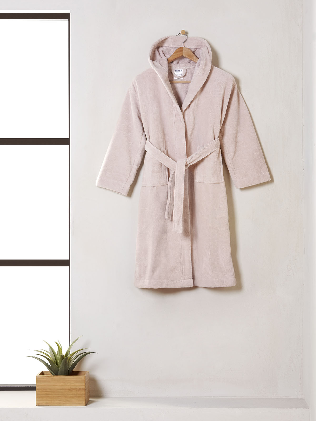 Cannon Παιδικό Μπουρνούζι με Κουκούλα 10-12 E Powder Pink