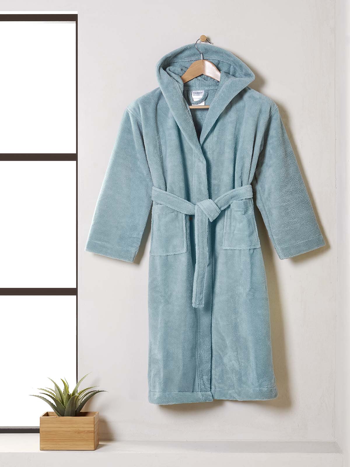 Cannon Μπουρνούζι με Κουκούλα L-XL Nile Blue