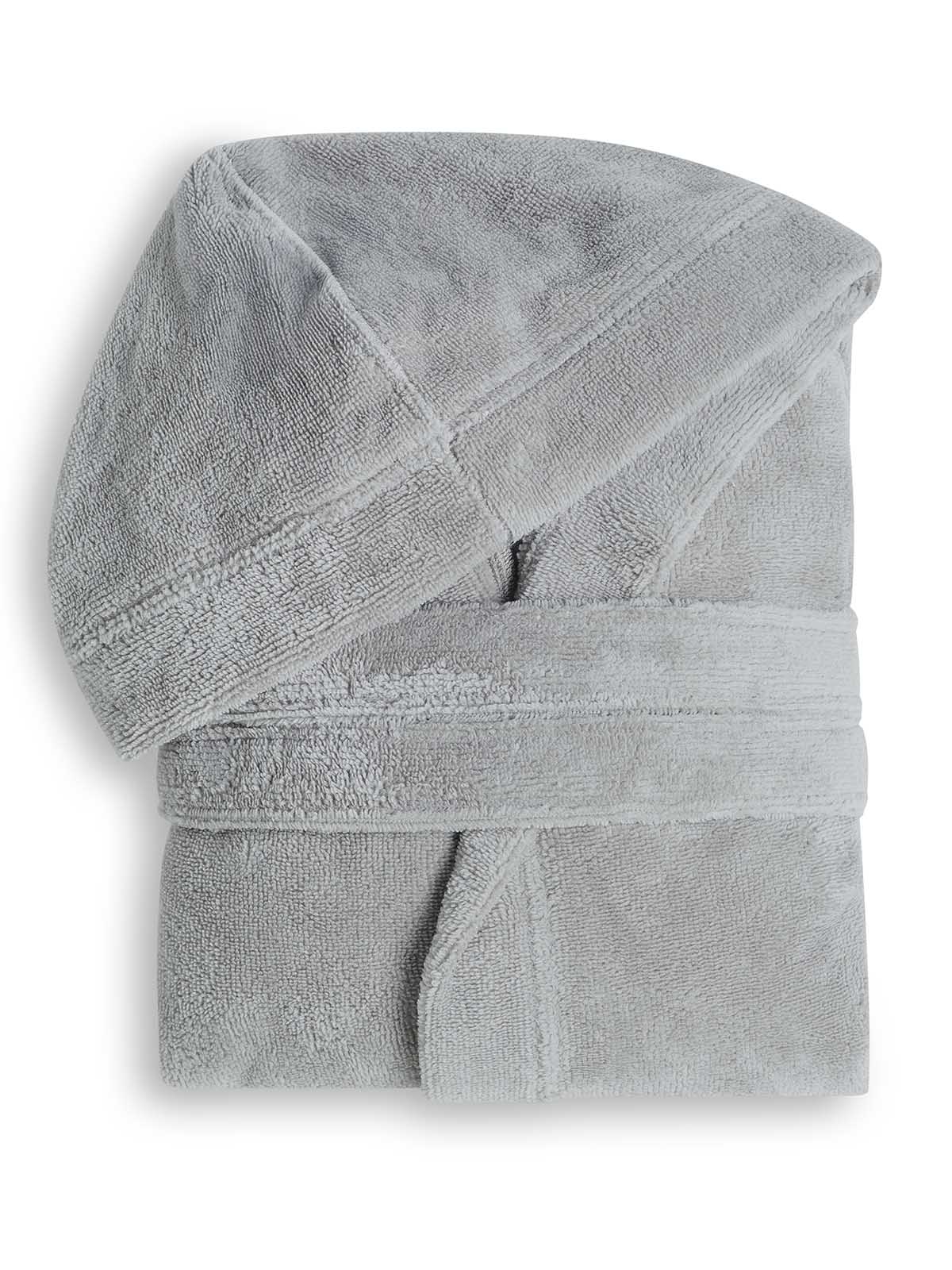 Cannon Μπουρνούζι με Κουκούλα L-XL Grey