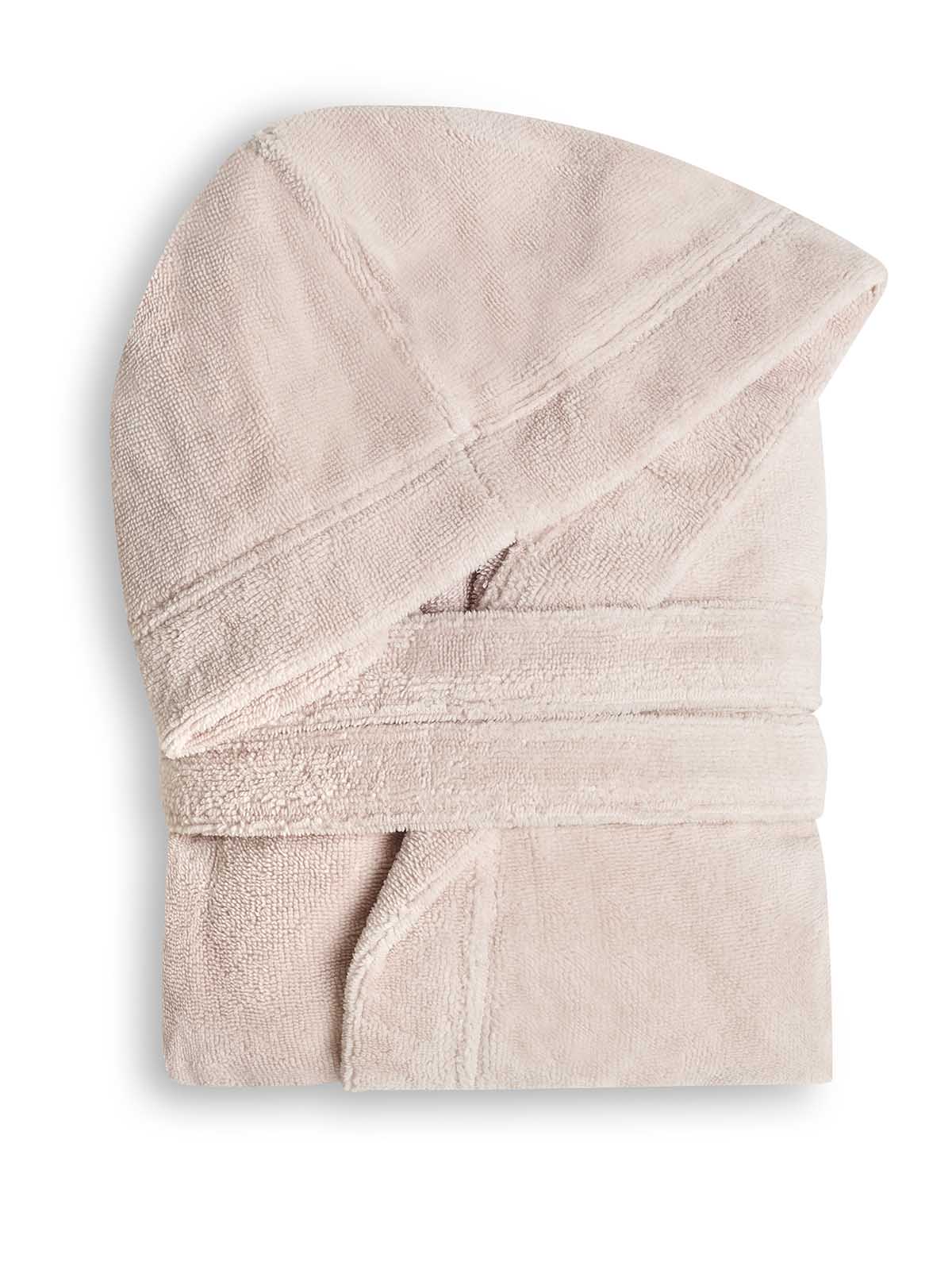 Cannon Μπουρνούζι με Κουκούλα S-M Powder Pink