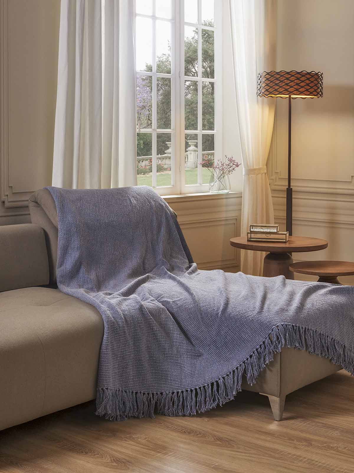 Ριχτάρι HAUZ Hand Woven Unicolor 180X230 Blue