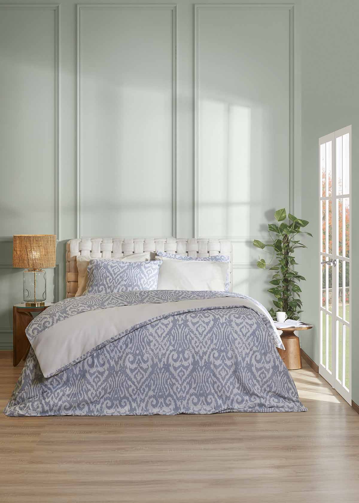 Σετ Σεντόνια ΑΙΓΑΙΟΝ Paradise Arabesque 100% Βαμβάκι 160X200+35 Arabesque-Mint