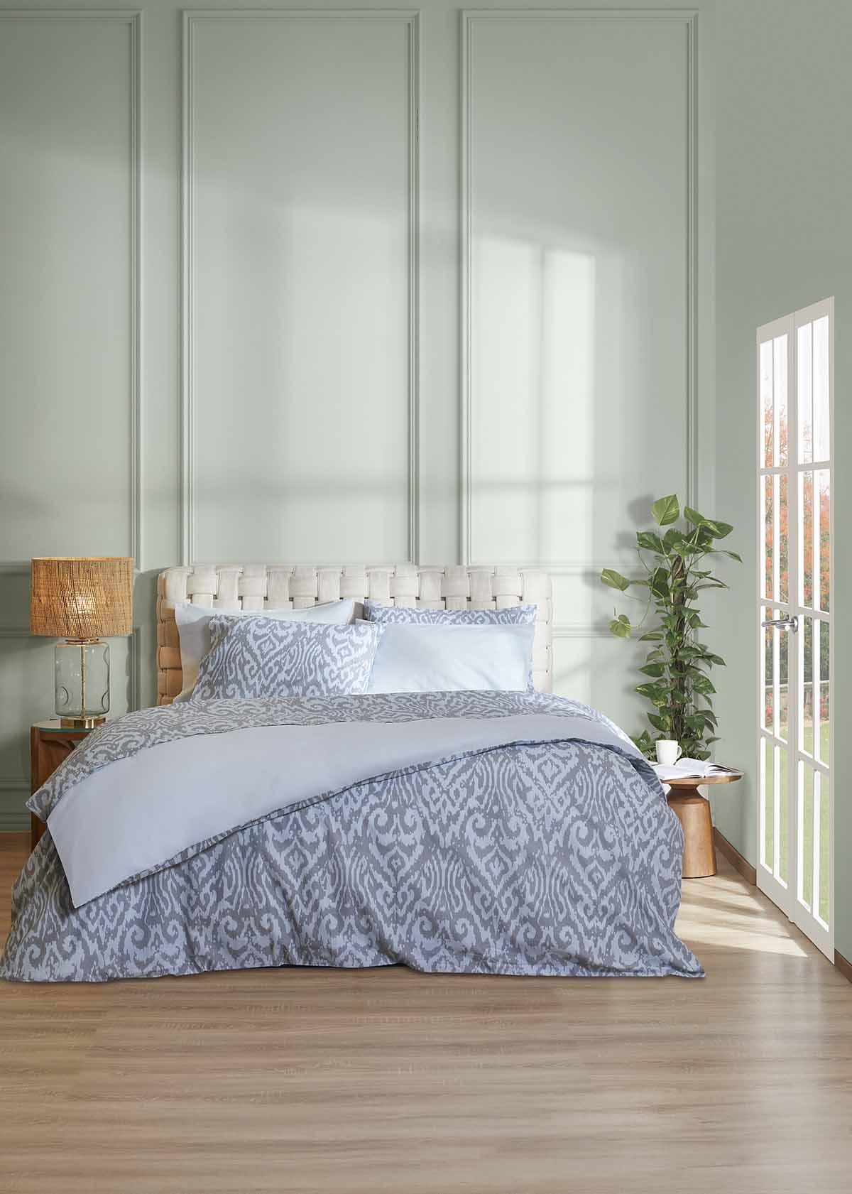 Σετ Παπλωματοθήκη ΑΙΓΑΙΟΝ Paradise Arabesque 100% Βαμβάκι 230X250 Arabesque Sky