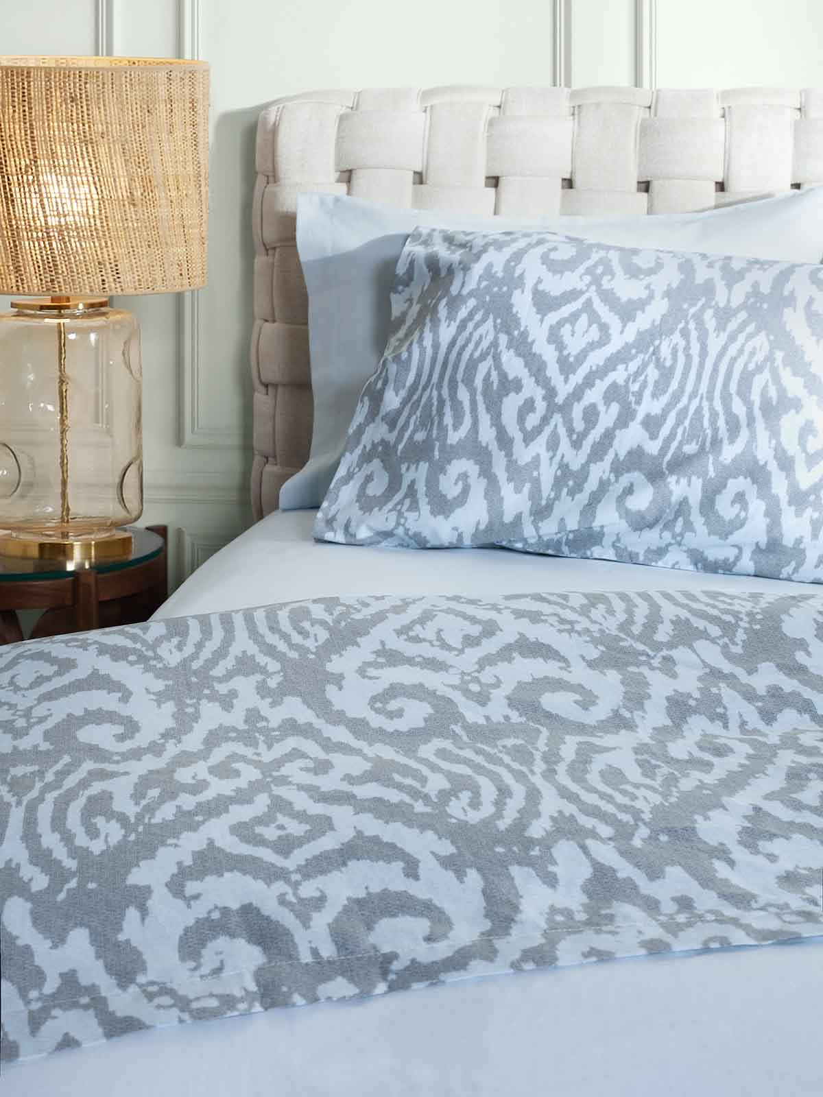 Σετ Παπλωματοθήκη ΑΙΓΑΙΟΝ Paradise Arabesque 100% Βαμβάκι 230X250 Arabesque Sky