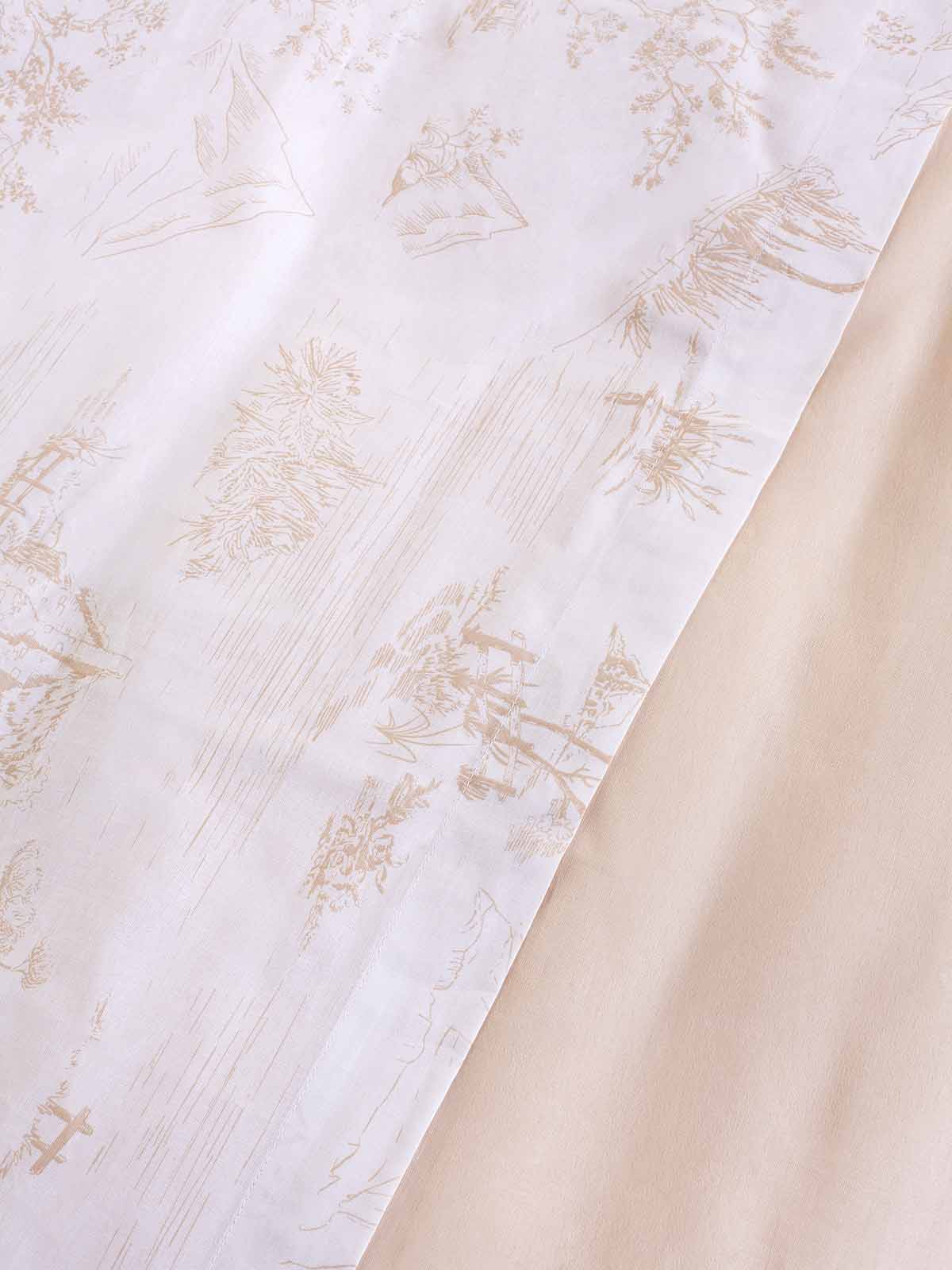 Σετ Σεντόνια ΑΙΓΑΙΟΝ Paradise Landscape 100% Βαμβάκι 100X200+35 Landscape-Beige