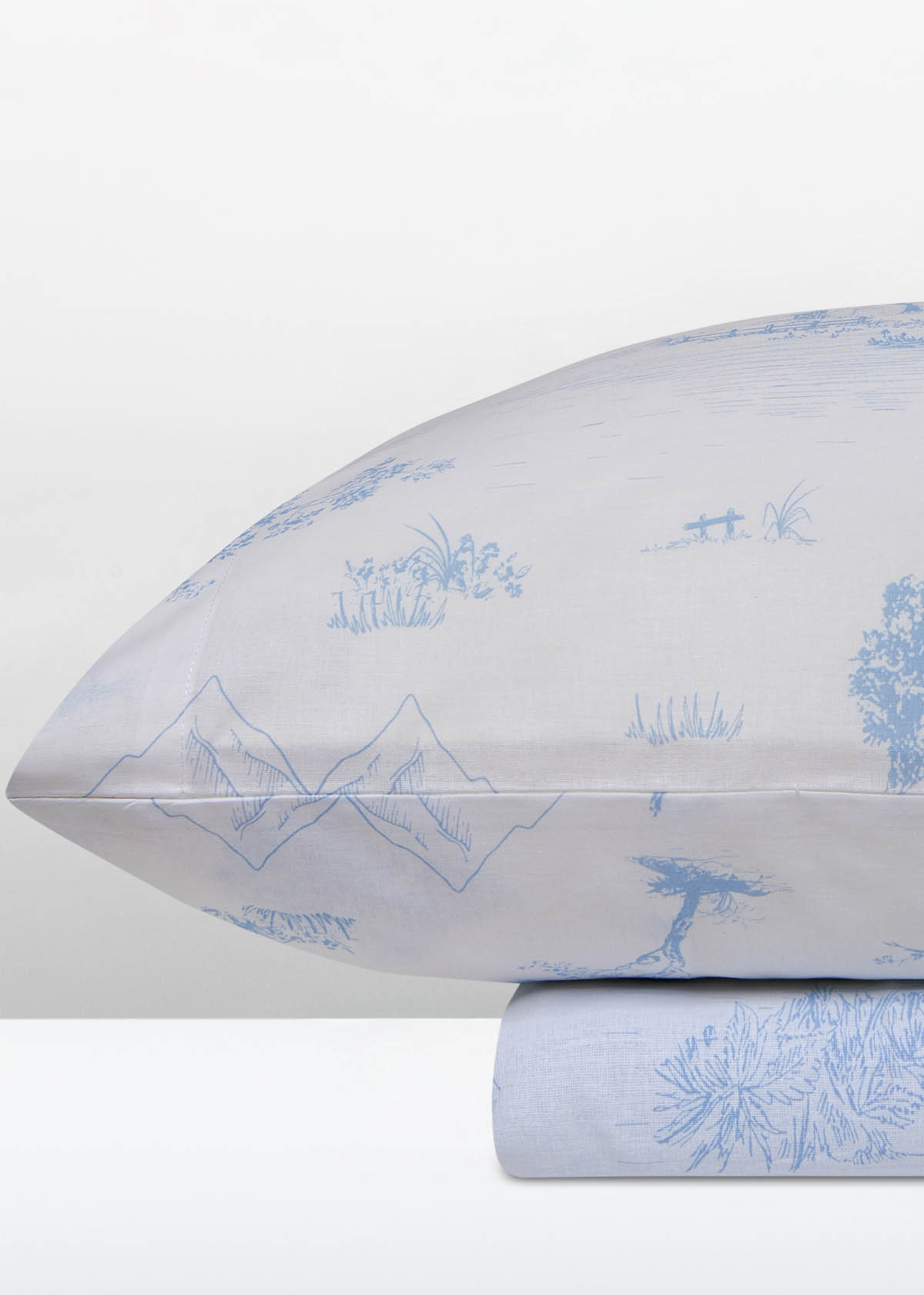 Σετ Παπλωματοθήκη ΑΙΓΑΙΟΝ Paradise Landscape 100% Βαμβάκι 170X250 Landscape-Ciel