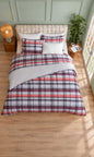 Σετ Σεντόνια ΑΙΓΑΙΟΝ Paradise Plaid Classic 100% Βαμβάκι Plaid-Rosewood