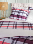 Σετ Παπλωματοθήκη ΑΙΓΑΙΟΝ Paradise Plaid 100% Βαμβάκι 170X250 Plaid-Rosewood