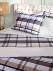 Σετ Παπλωματοθήκη ΑΙΓΑΙΟΝ Paradise Plaid 100% Βαμβάκι 230X250 Plaid-Brown