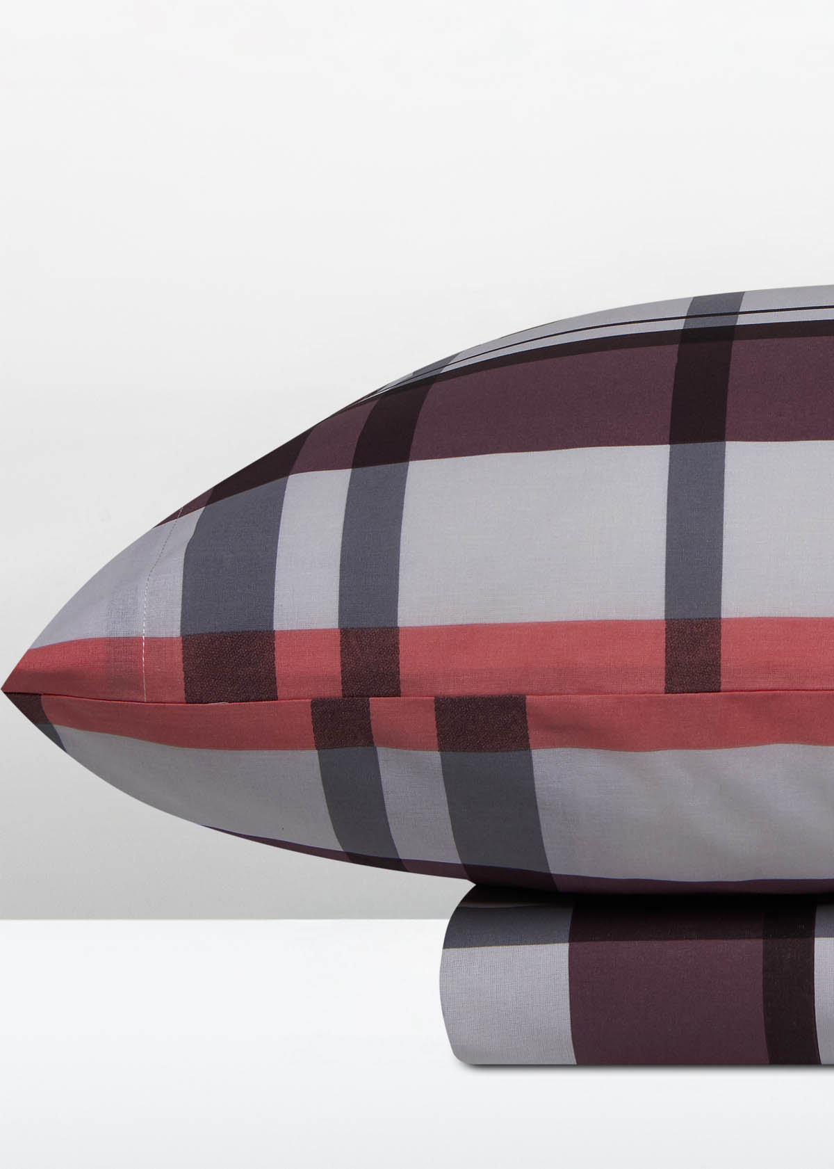 Σετ Παπλωματοθήκη ΑΙΓΑΙΟΝ Paradise Plaid 100% Βαμβάκι 230X250 Plaid-Rosewood