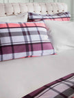 Σετ Παπλωματοθήκη ΑΙΓΑΙΟΝ Paradise Plaid 100% Βαμβάκι 230X250 Plaid-Rosewood