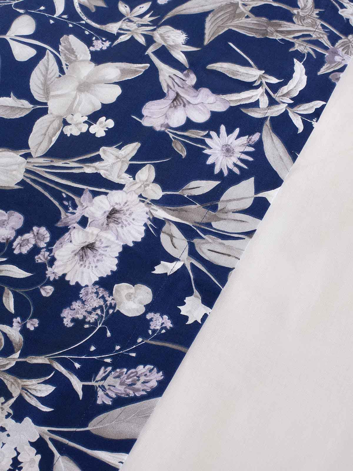 Σετ Σεντόνια ΑΙΓΑΙΟΝ Paradise Floral 100% Βαμβάκι 100X200+35 Floral-Sea-Blue