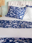 Σετ Παπλωματοθήκη ΑΙΓΑΙΟΝ Paradise Floral 100% Βαμβάκι 230X250 Floral-Sea-Blue