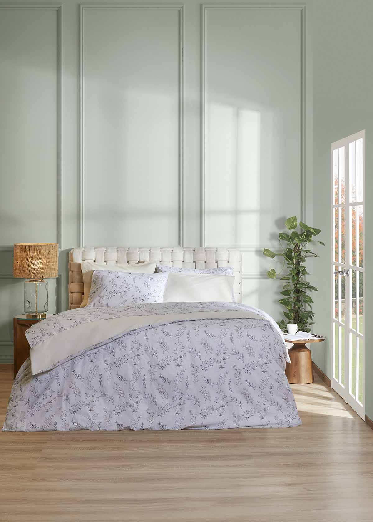 Σετ Παπλωματοθήκη ΑΙΓΑΙΟΝ Paradise Jasmine 100% Βαμβάκι 170X250 Jasmine-Beige