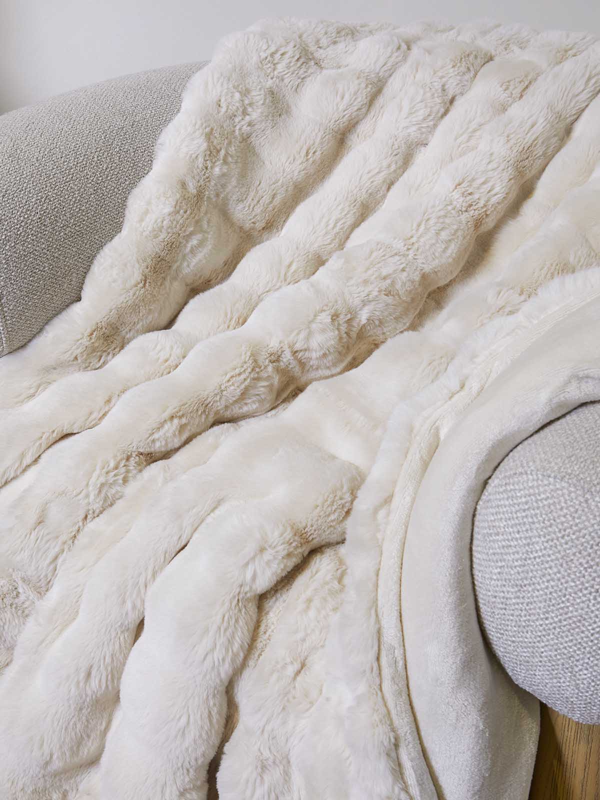 Κουβέρτα Γούνας Faux Rabbit Fur Waverly Dennis – Απαλή & Ζεστή