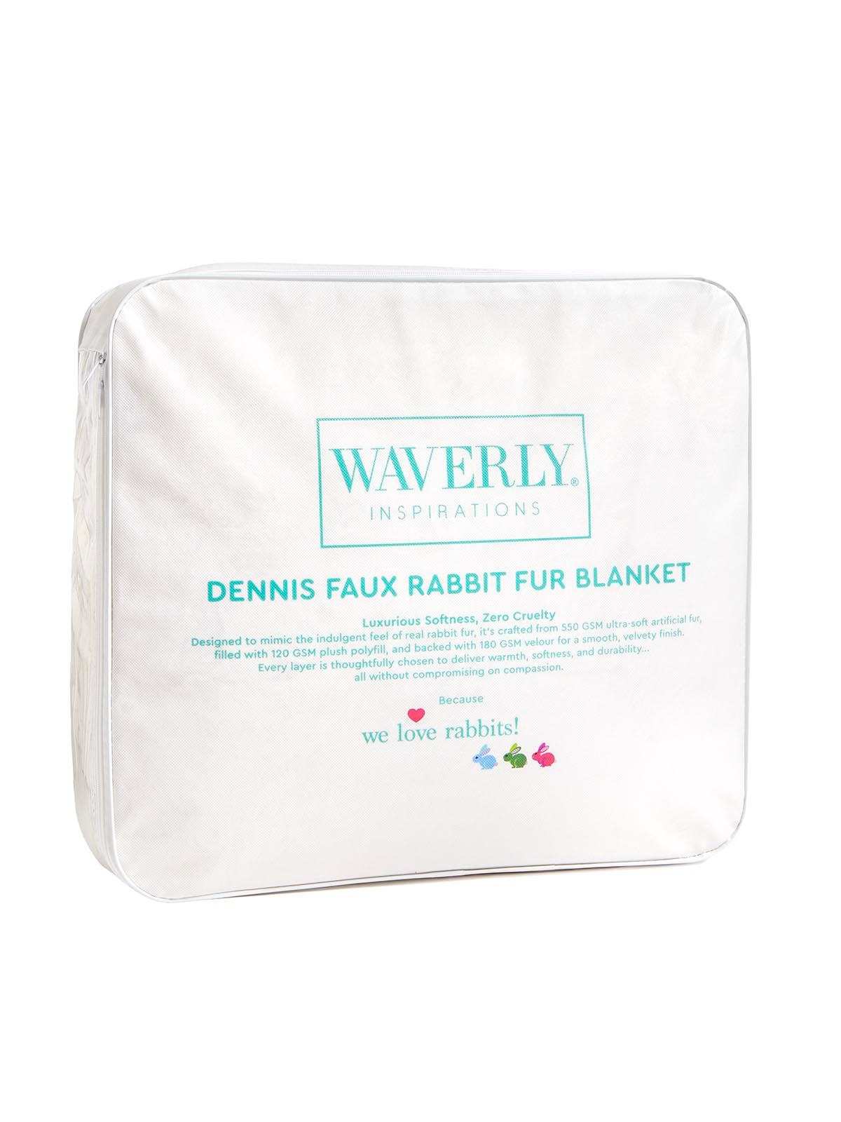 Κουβέρτα Γούνας Faux Rabbit Fur Waverly Dennis – Απαλή &amp; Ζεστή