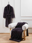 Ρόμπα Βελουτέ Ανάγλυφη Comfy ΑΙΓΑΙΟΝ L Anthracite