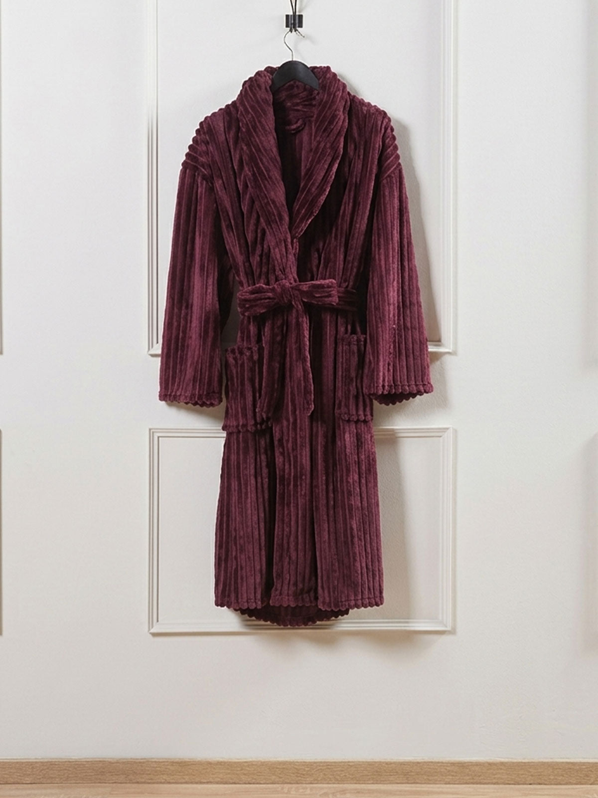 Ρόμπα Βελουτέ Ανάγλυφη Comfy ΑΙΓΑΙΟΝ L Bordeaux