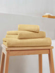 Σετ Πετσέτες Μπάνιου 3τμχ 440gsm 30X30+50X90+65X130 Yellow