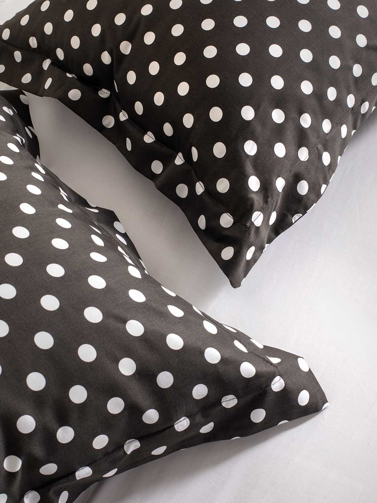 Σετ Σεντόνια Royal Sateen Signature Dots 240X260 Black