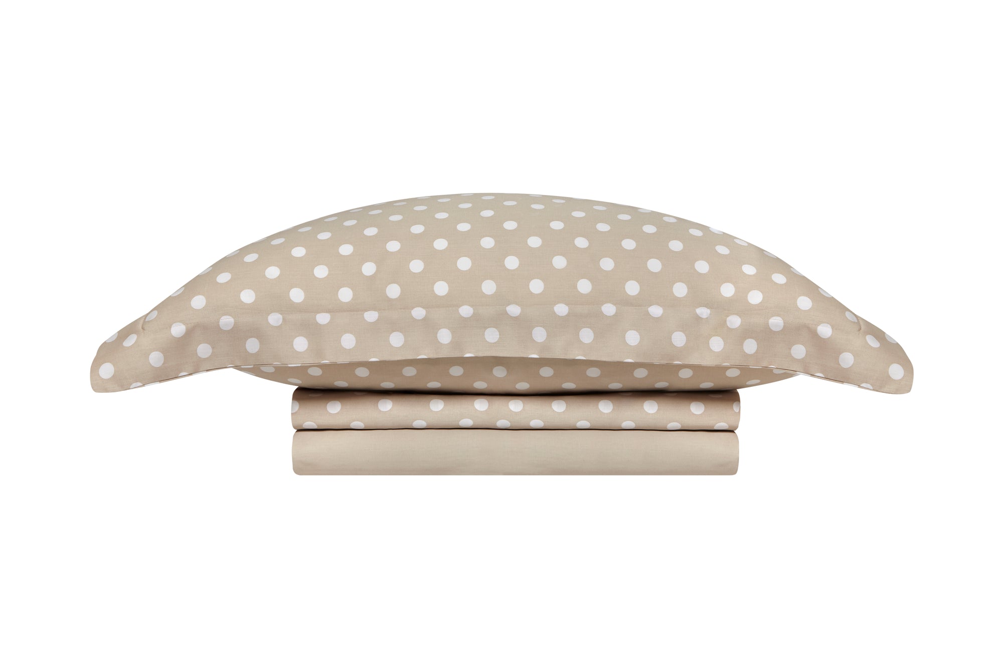 Σετ Βαμβακερά Σεντόνια Royal Sateen Signature Dots 240X260 Beige