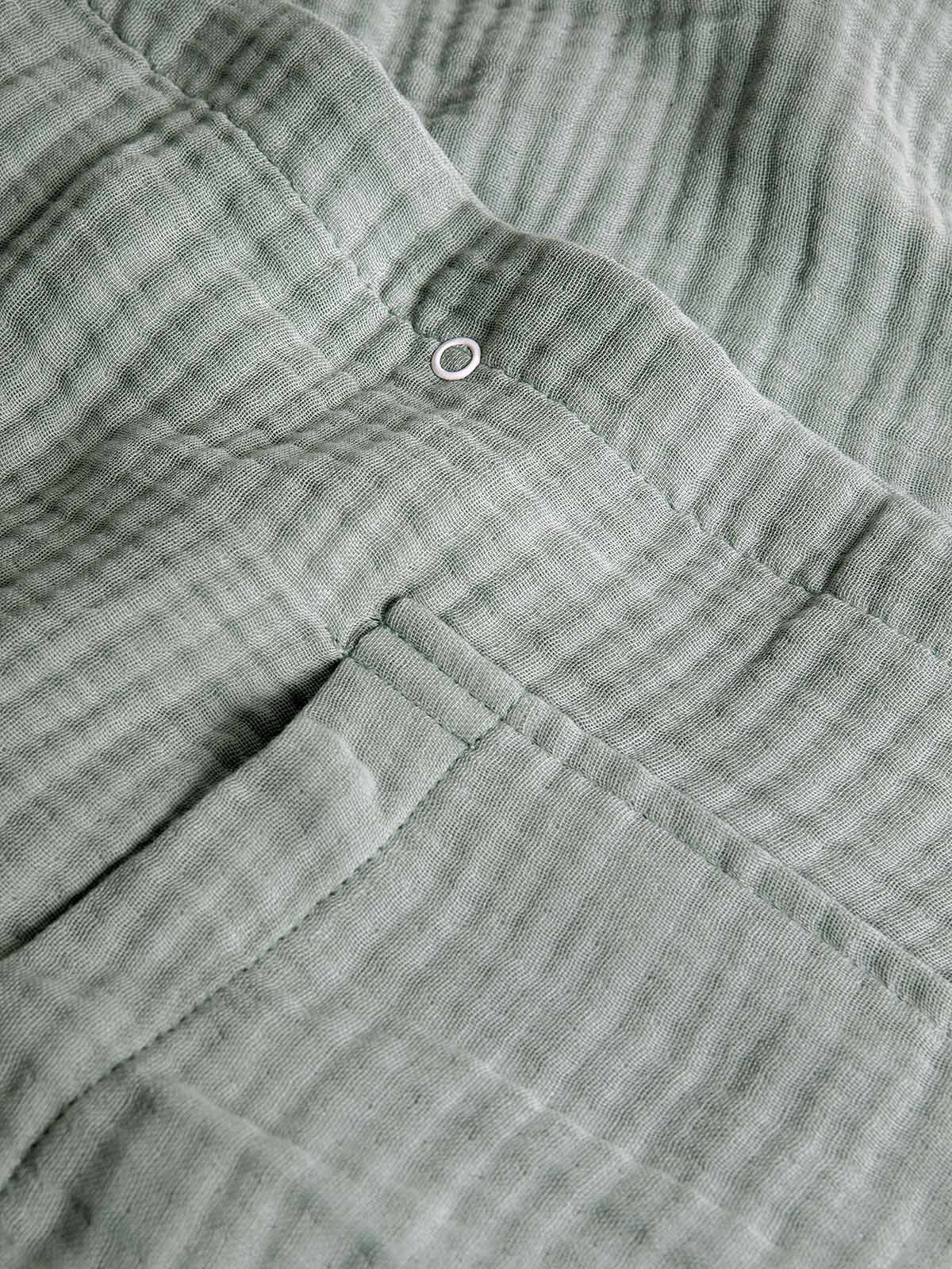 Poncho με Κουκούλα Αιγαίον Super Soft Muslin One size Teal