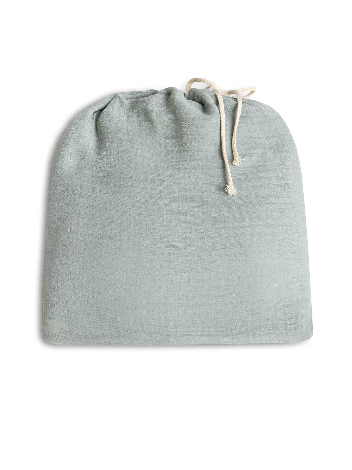 Poncho με Κουκούλα Αιγαίον Super Soft Muslin One size Teal