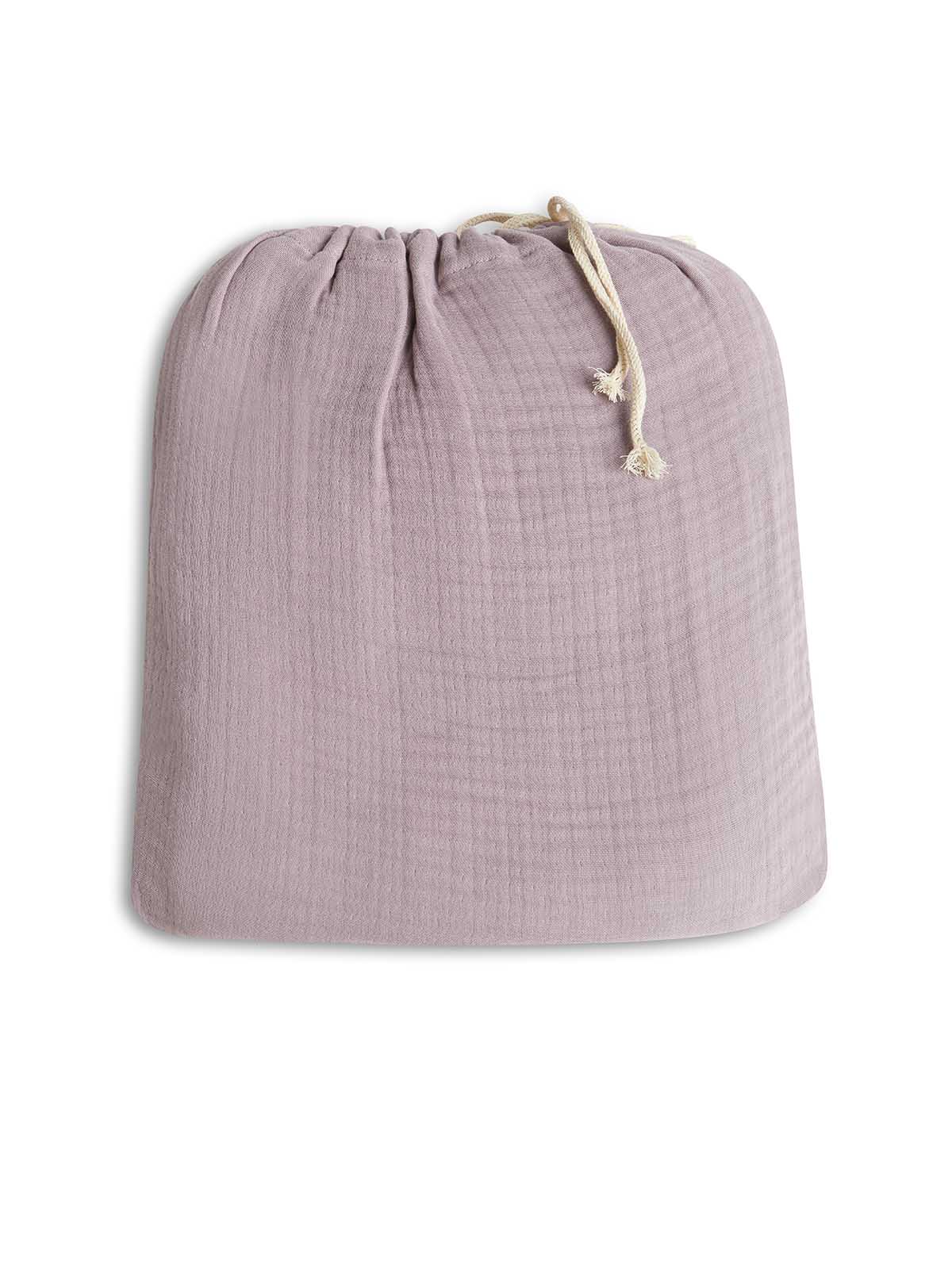 Poncho με Κουκούλα Αιγαίον Super Soft Muslin One size Burgundy