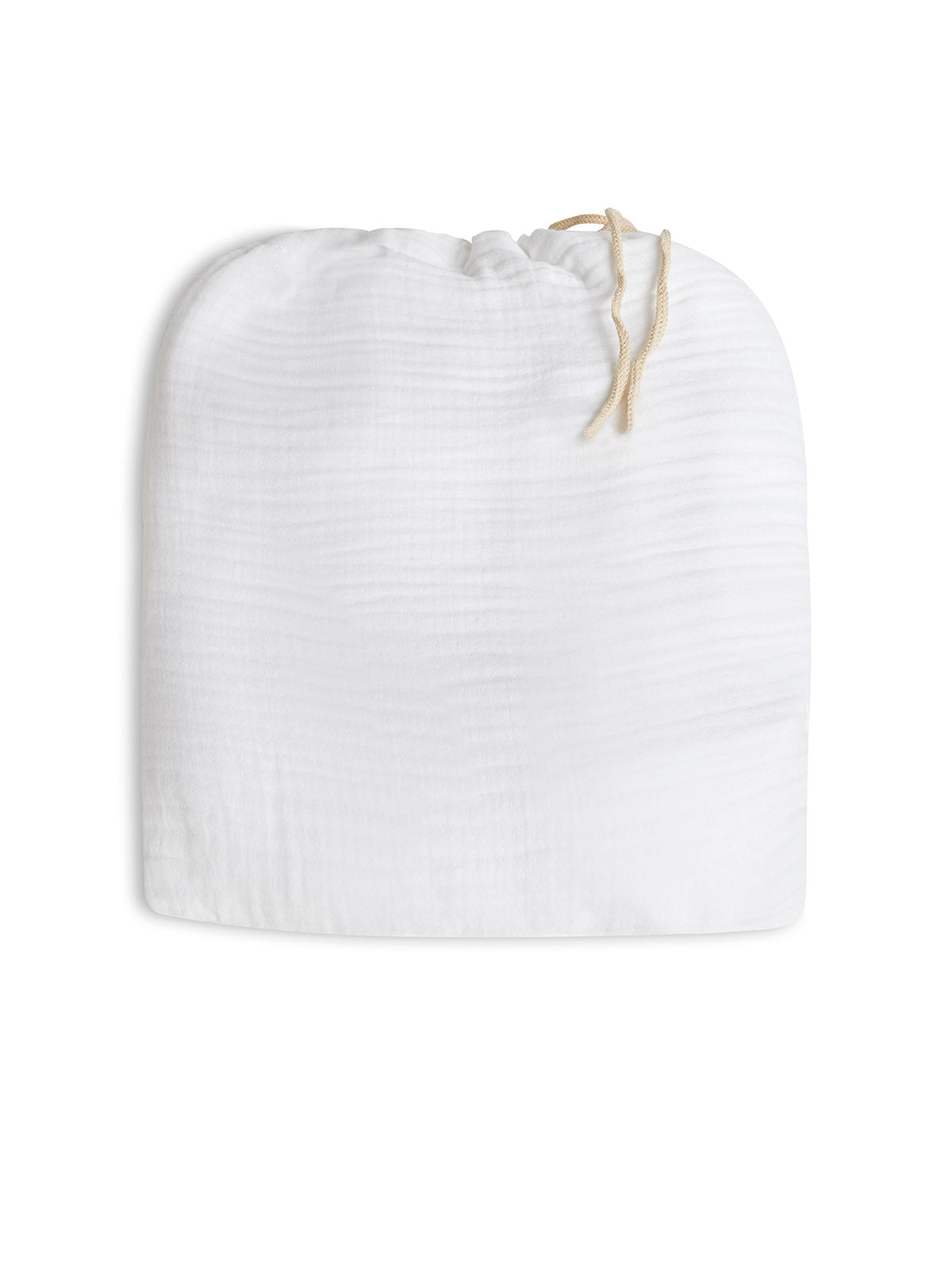 Poncho με Κουκούλα Αιγαίον Super Soft Muslin One size White