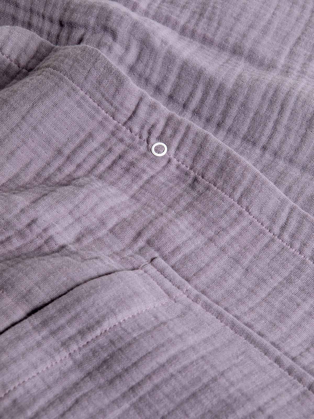 Poncho με Κουκούλα Αιγαίον Super Soft Muslin One size Violet