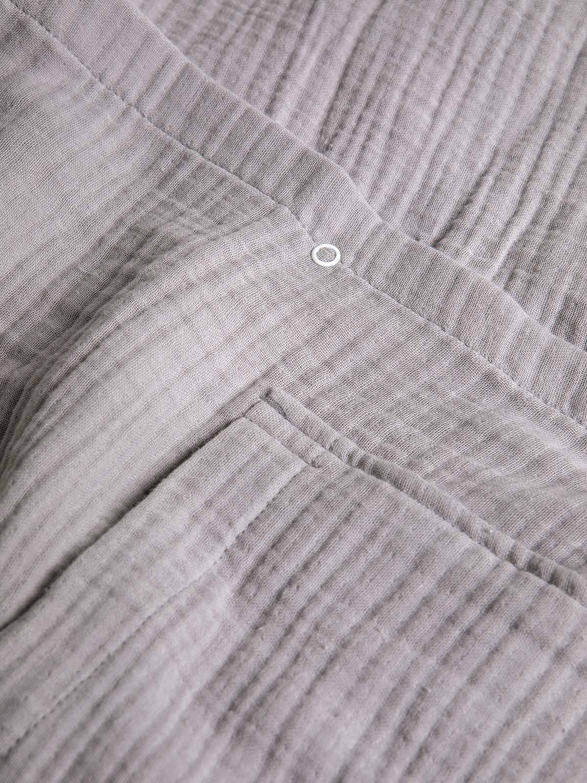 Poncho με Κουκούλα Αιγαίον Super Soft Muslin One size Cement