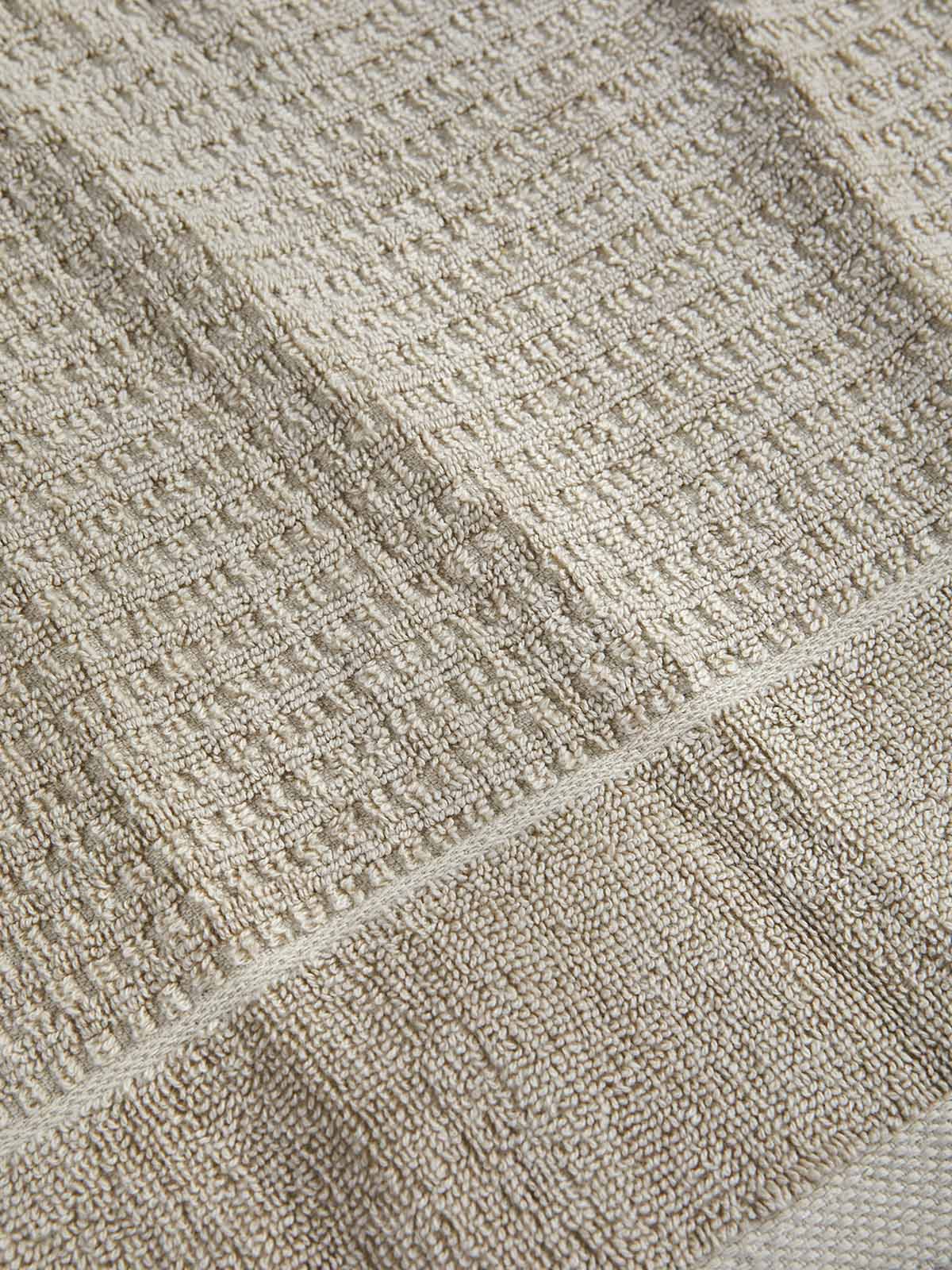 Σετ Βαμβακερές Πετσέτες 3τμχ Αιγαίον Jacquard Waffle
