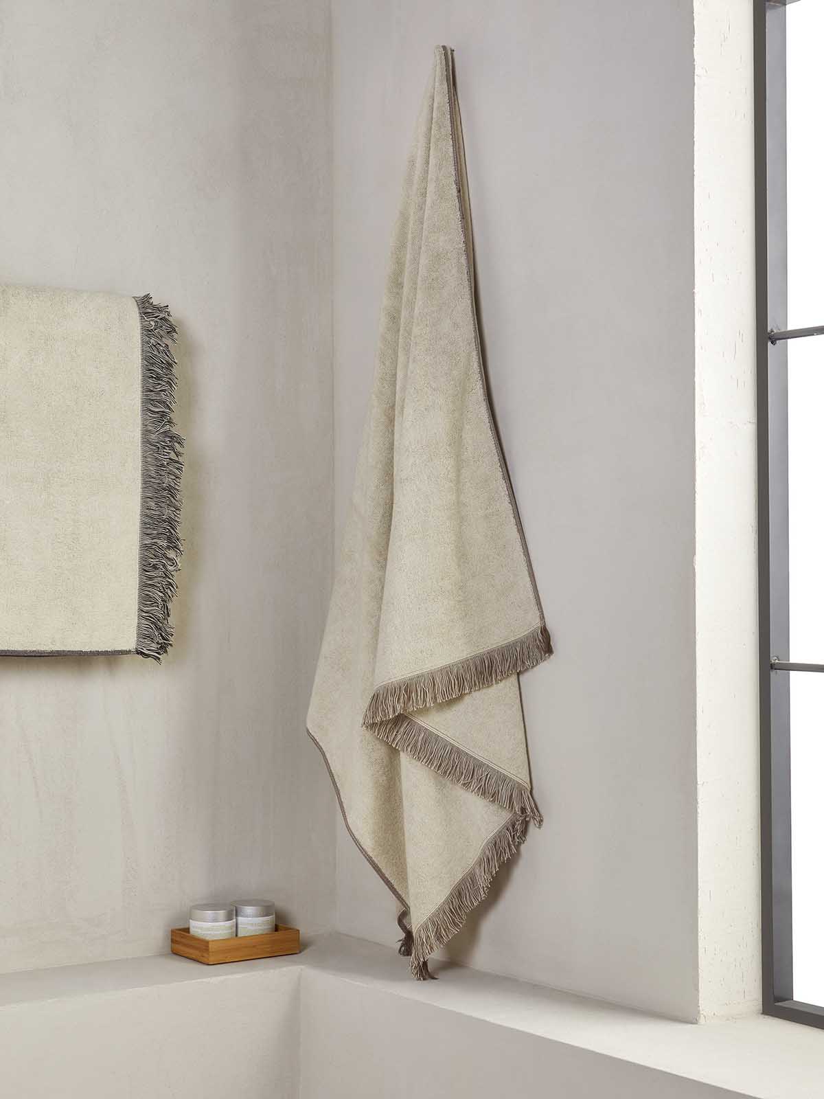 Πετσέτα Μπάνιου Αιγαίον Natural Cotton 90×180 90X180 Rosy Brown