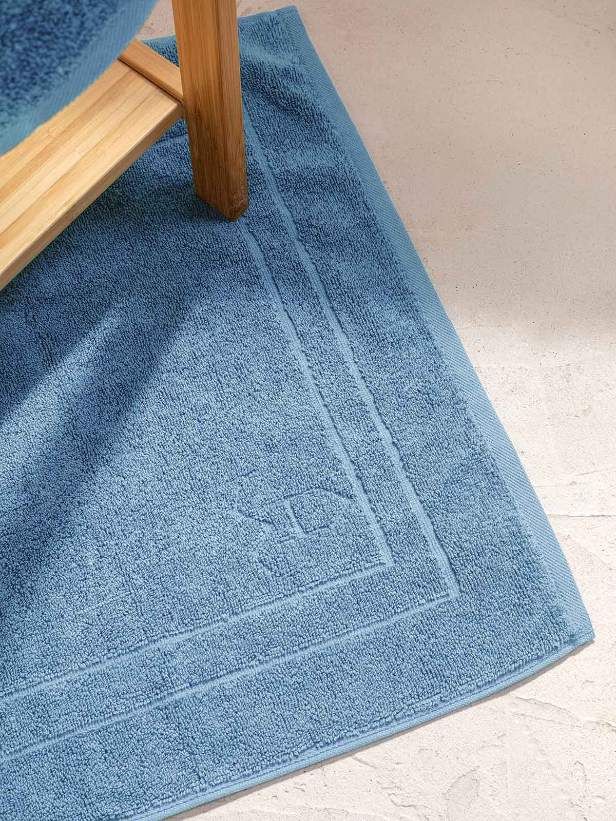 Πατάκια μπάνιου σετ 2τεμ. Homelovers Organic 50X70 Dusk Blue